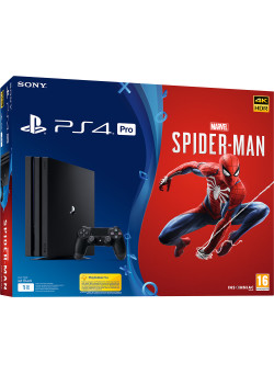 Игровая приставка Sony PlayStation 4 Pro 1Tb Black (CUH-7116B) + Игра Marvel's Spider-man